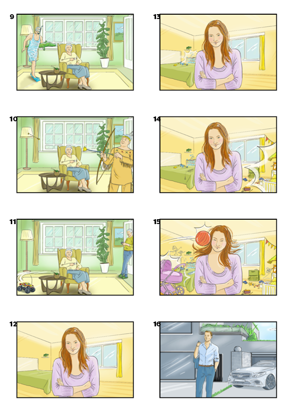 ilustrace storyboard Petra Žabová