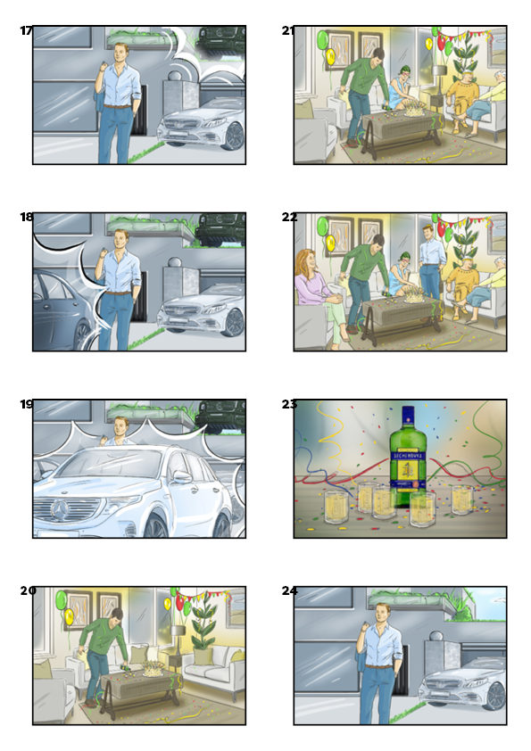 ilustrace storyboard Petra Žabová
