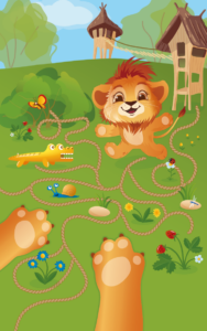 vektorová ilustrace pro děti, zábavné ilustrace edukativní, orientační